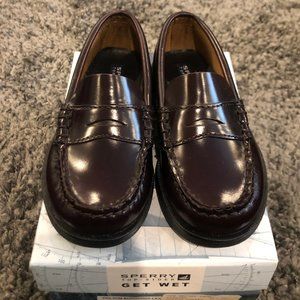 COPY - Boys Sperry Burgundy Leather Loafers